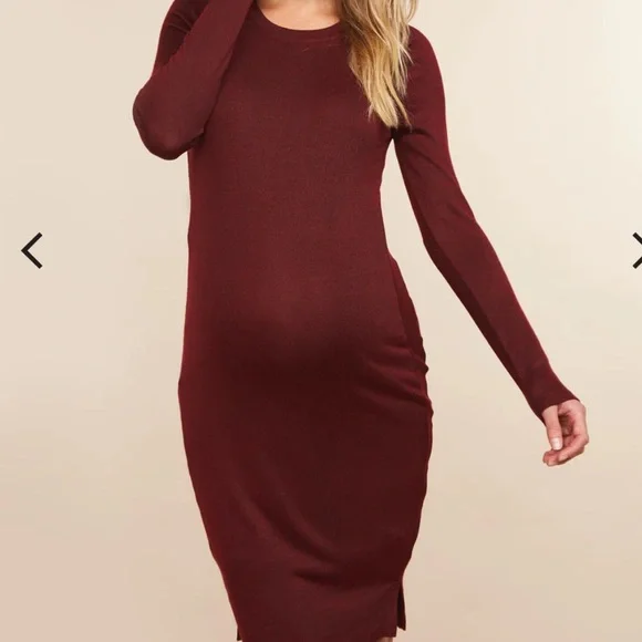 Motherhood Maternity Long Sleeve Maternity Dress new with Tag Size M. - Picture 3 of 8